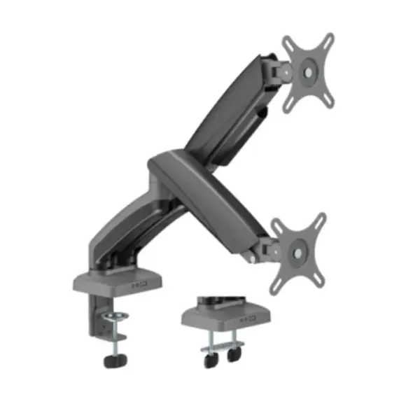 მონიტორის საკიდი Vertex VX-2MA-01G Elegance Dual Screen Mechanical Spring Monitor Arm 17&quot;-32&quot  - Primestore.ge