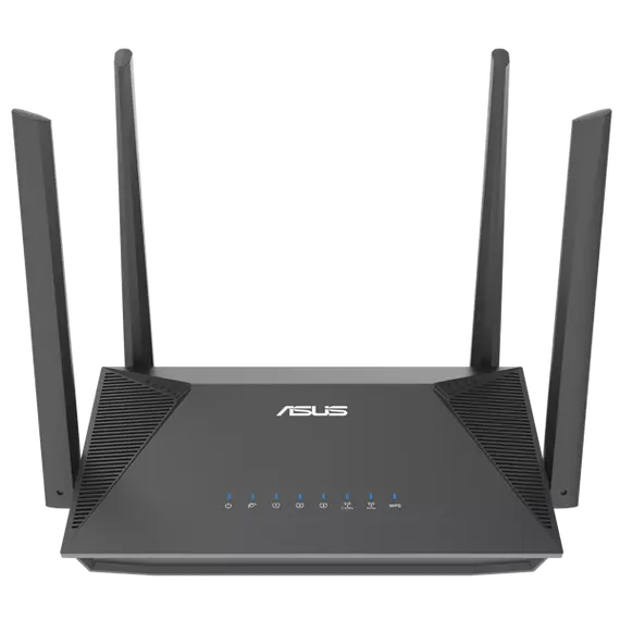 როუტერი Asus RT-AX52 AX1800 Dual Band WiFi 6 Extendable Router - 90IG08T0-MO3H00 , 2 image - Primestore.ge