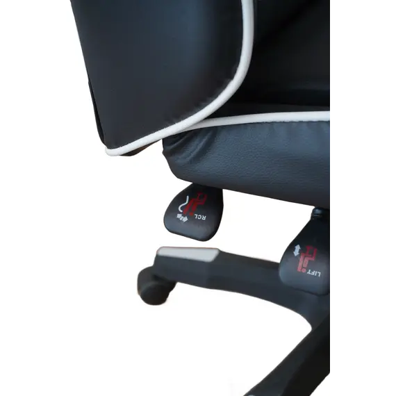 სათამაშო სავარძელი Vertex Noho Gaming Chair Black PVC , 9 image - Primestore.ge