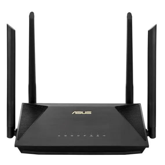 როუტერი Asus RT-AX53U AX1800 Dual Band WiFi 6 Router Black - 90IG06P0-MO3510  - Primestore.ge