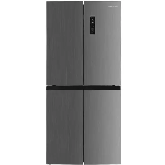 მაცივარი Hoffmann NFFD-180IX, 401L, A+, No Frost, Refrigerator, Grey , 2 image - Primestore.ge