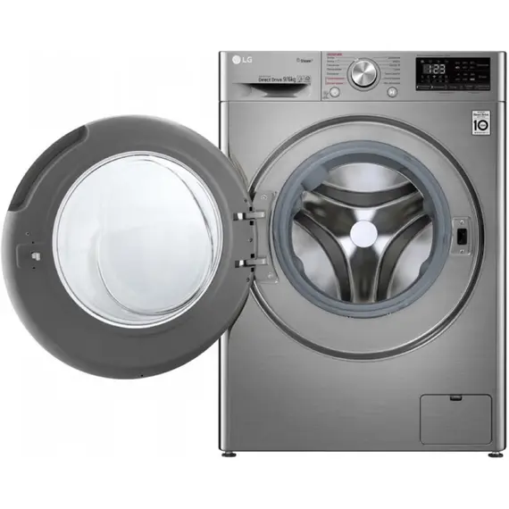 სარეცხი მანქანა საშრობით LG F4V5VG2S.ASSPCOM, 9,6Kg, A, 1400Rpm, Washing Machine, Silver , 6 image - Primestore.ge