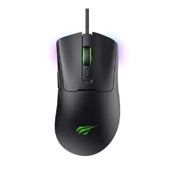 მაუსი Havit Gaming Mouse HV-MS966 Black/Green , 2 image - Primestore.ge