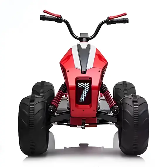 ბავშვის ელექტრო კვადროციკლი L718RED /კაუჩუკის საბურავებით/ტყავის სკამით , 7 image - Primestore.ge