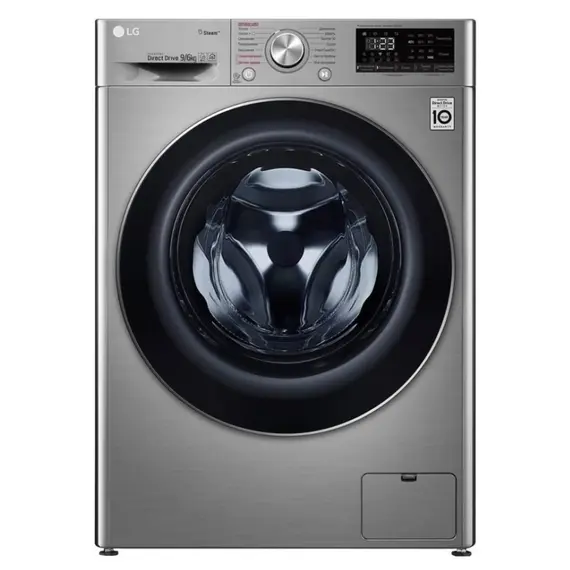 სარეცხი მანქანა საშრობით LG F4V5VG2S.ASSPCOM, 9,6Kg, A, 1400Rpm, Washing Machine, Silver , 2 image - Primestore.ge
