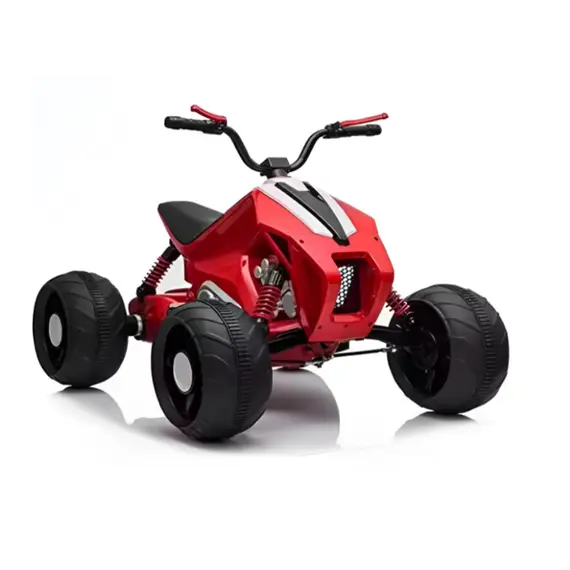 ბავშვის ელექტრო კვადროციკლი L718RED /კაუჩუკის საბურავებით/ტყავის სკამით  - Primestore.ge