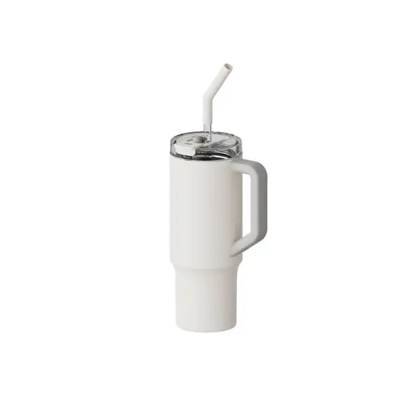 თერმო ჭიქა Xiaomi Straw Mug White , 3 image - Primestore.ge