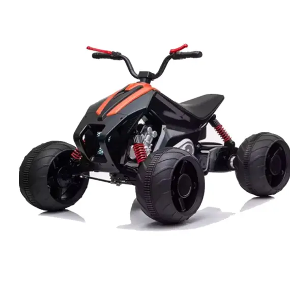 ბავშვის ელექტრო კვადროციკლი L718BLACK/კაუჩუკის საბურავებით/ტყავის სკამით , 2 image - Primestore.ge