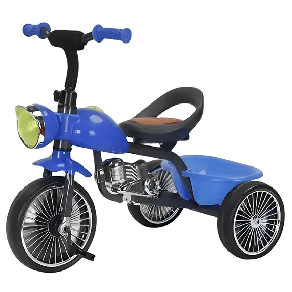 საბავშვო სამთვალა ველოსიპედი 012AB-BLU  - Primestore.ge