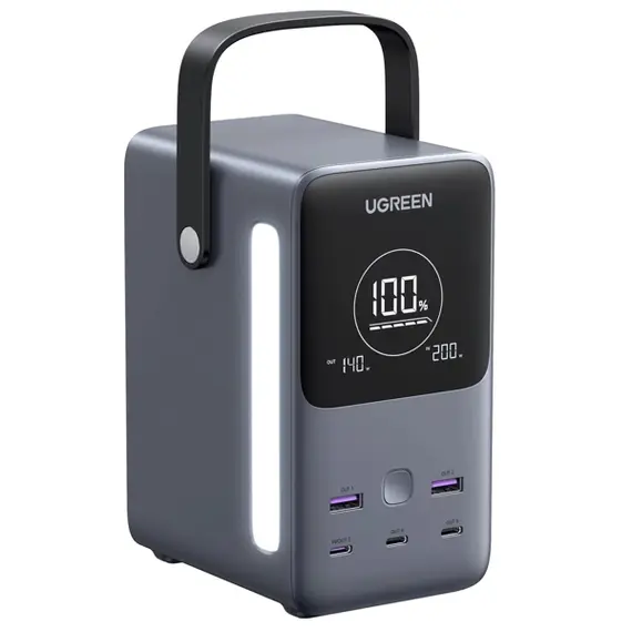 პორტატული დამტენი UGREEN PB770 (25286), 48000mAh, USB-A, Type-C, Power Bank With Smart Digital Display, Grey 25 , 2 image - Primestore.ge