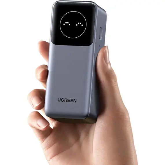 პორტატული დამტენი UGREEN PB724 (35526B) Nexode, 12000mAh, Type-C, USB-A, Power Bank With Smart Digital Display, Grey , 7 image - Primestore.ge