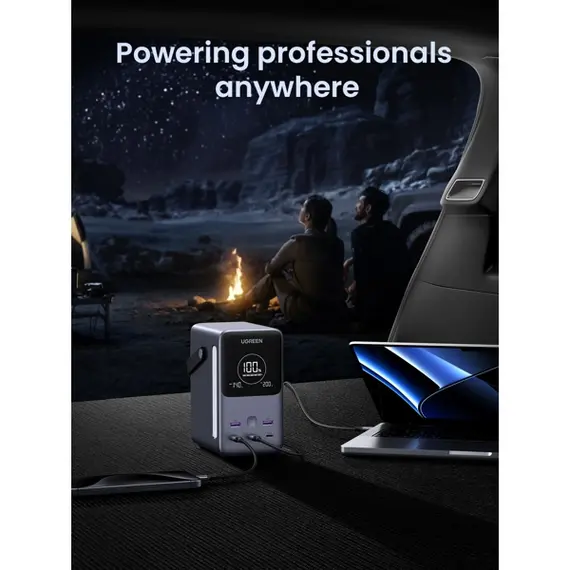 პორტატული დამტენი UGREEN PB770 (25286), 48000mAh, USB-A, Type-C, Power Bank With Smart Digital Display, Grey 25 , 5 image - Primestore.ge
