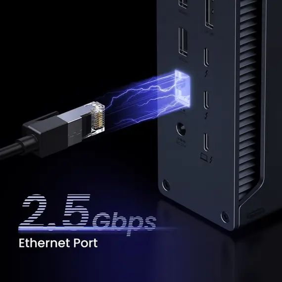 USB-C ჰაბი UGREEN U710 (25054EU) Revodok Max 213, Type-C, USB-A, DP, SD/TF, 3.5mm, Ethernet, USB-C Hub 13-in-1 Docking Station, Grey , 15 image - Primestore.ge