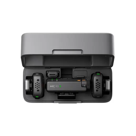 მიკროფონი DJI MIC MINI (2 TX + 1 RX + CHARGING CASE) , 2 image - Primestore.ge