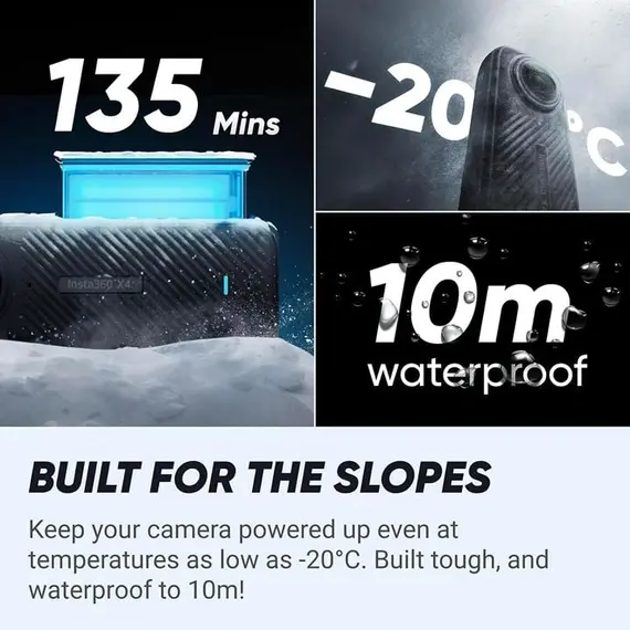 სპორტული კამერა INSTA360 X4 SNOWBOARD BUNDLE , 6 image - Primestore.ge