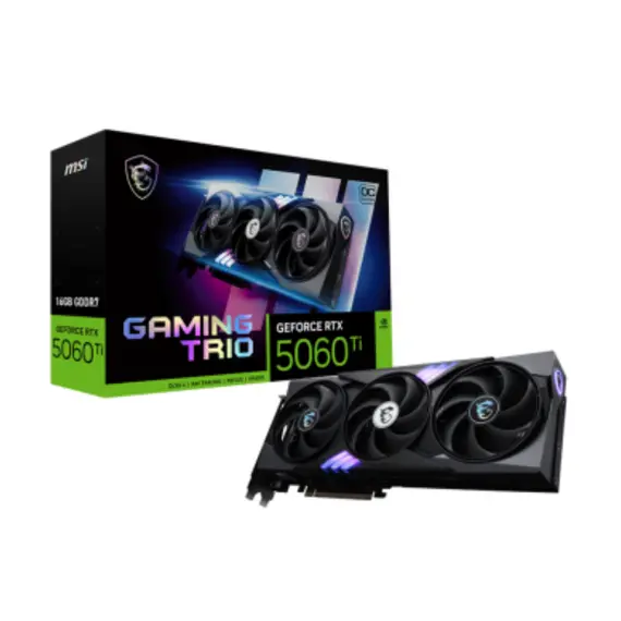 ვიდეო დაფა MSI GeForce RTX 5060 Ti 16G GAMING TRIO OC  - Primestore.ge