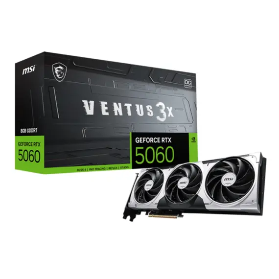 ვიდეო დაფა MSI GeForce RTX 5060 8G VENTUS 3X OC  - Primestore.ge