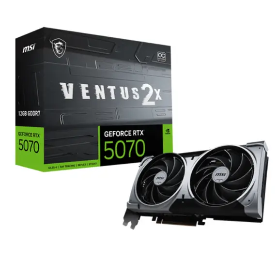 ვიდეო დაფა MSI GeForce RTX 5070 12G VENTUS 2X  - Primestore.ge