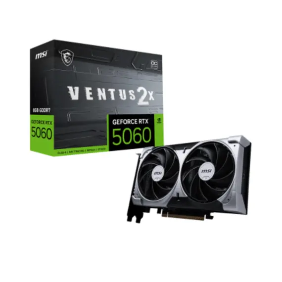 ვიდეო დაფა MSI GeForce RTX 5060 8G VENTUS 2X  - Primestore.ge