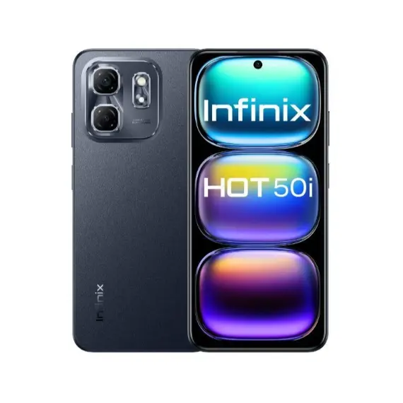 მობილური ტელეფონი Infinix Hot 50i 8GB/256GB Black  - Primestore.ge