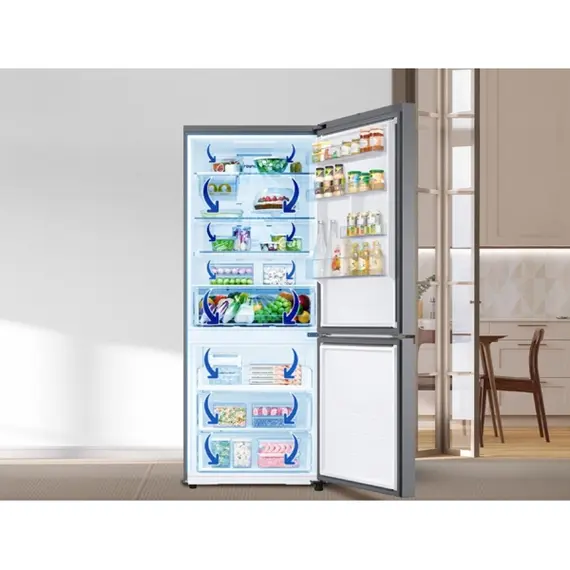მაცივარი Samsung RB50DG602ES9WR Bottom-Freezer 192x75.9x71.1 508 LT Inventer NF Grey , 5 image - Primestore.ge