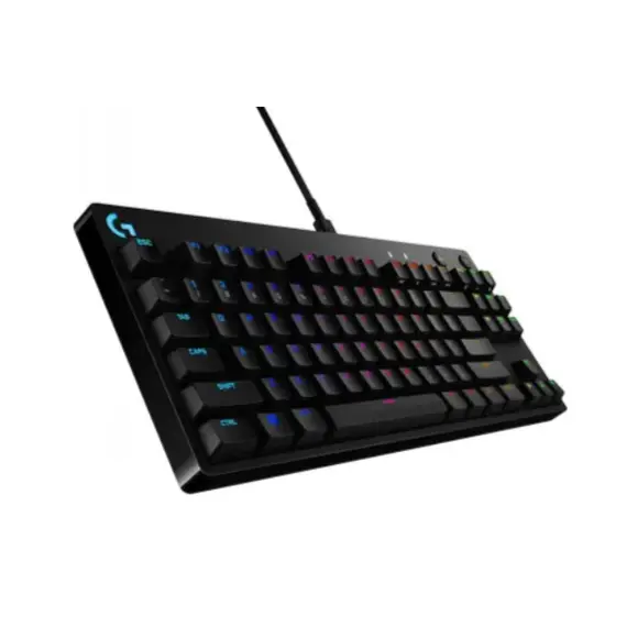 კლავიატურა Logitech G PRO TKL Corded Mechanical Gaming Keyboard - BLACK - US INT'L - USB - CLICKY , 2 image - Primestore.ge