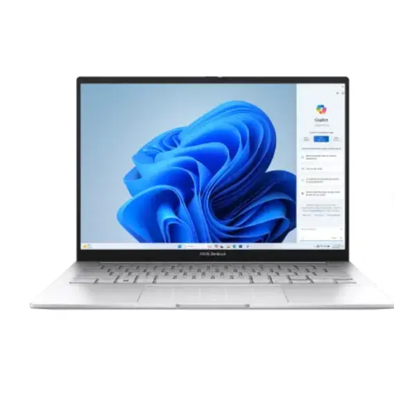 ნოუთბუქი Asustek Zenbook 14 14''  2.8K OLED 120Hz Ultra 9 285H 32GB 1TB SSD Intel Arc  graphics WIN 11 HOME  Silver  - Primestore.ge