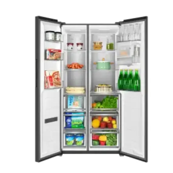 მაცივარი TCL C521CDIB FREE BUILT-IN, 521L, Energy E, 190x64x83.3, LED Display, Metal Fresh. Icy Blue glass , 5 image - Primestore.ge