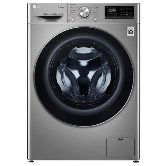 სარეცხი მანქანა საშრობით LG F4V5VG2S.ASSPCOM- 9/6 KG, 1400 RPM, 85X57X60, INVERTER,EcoHybrid, ARTIFICIAL INT, Silver  - Primestore.ge