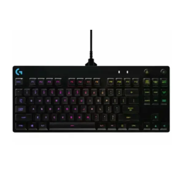 კლავიატურა Logitech G PRO TKL Corded Mechanical Gaming Keyboard - BLACK - US INT'L - USB - CLICKY  - Primestore.ge