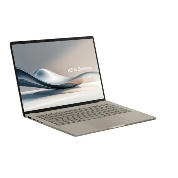 ნოუთბუქი Asustek Zenbook A14  14'' WUXGA OLED Snapdragon  X Plus 16GB 512GB SSD Adreno iGPU  WIN 11 HOME  BEIGE , 2 image - Primestore.ge