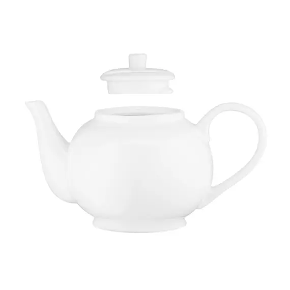ჩაიდანი Ardesto Tea pot Imola, 850ml, porcelain, white , 2 image - Primestore.ge
