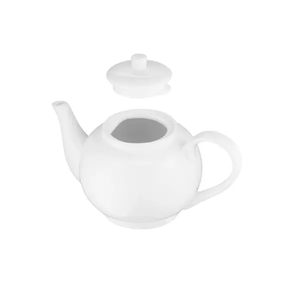 ჩაიდანი Ardesto Tea pot Imola, 850ml, porcelain, white , 3 image - Primestore.ge