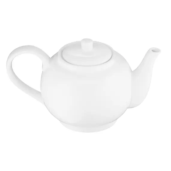 ჩაიდანი Ardesto Tea pot Imola, 850ml, porcelain, white , 4 image - Primestore.ge