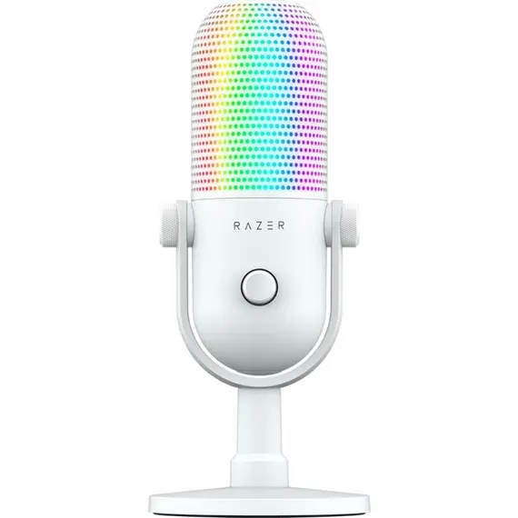 მიკროფონი Razer gaming microphone Seiren V3 Chroma, Uni, RGB, USB-A, 2m, white  - Primestore.ge