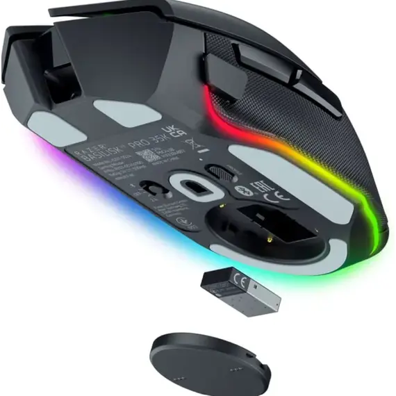 მაუსი Razer Mouse Basilisk V3 Pro 35K, RGB, USB-A/WL/BT, black , 3 image - Primestore.ge