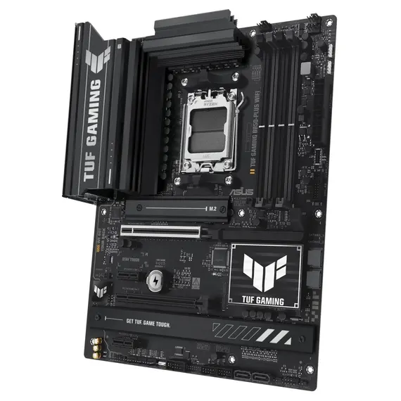 დედა დაფა ASUS Motherboard TUF GAMING B850-PLUS WIFI sAM5 B850 4xDDR5 M.2 HDMI DP WiFi BT ATX , 3 image - Primestore.ge
