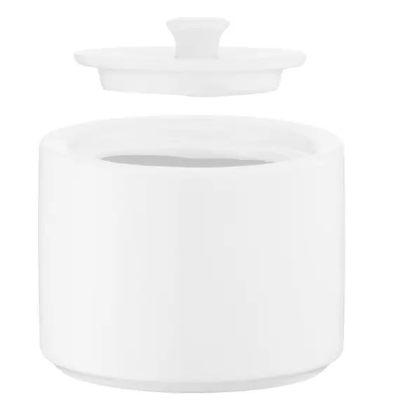საშაქრე Ardesto Sugar bowl Prato, 7.8х7.8х9cm, 200ml, porcelain, white , 2 image - Primestore.ge