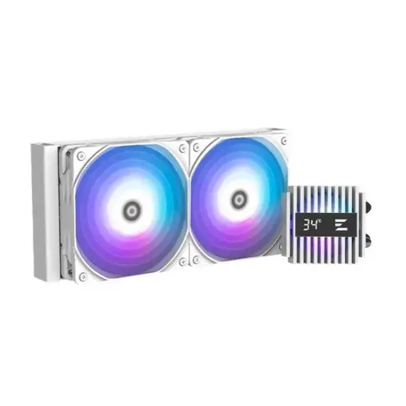 ქულერი Zalman LCS Alpha 2DS A24 ARGB, LGA1851, 1700, 1200, 115x, AM5, AM4, TDP 320W, white  - Primestore.ge