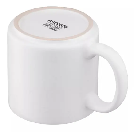 ჭიქა Ardesto Mug Trento, 400ml, ceramics, white , 3 image - Primestore.ge