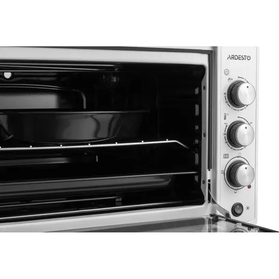 ელექტრო ღუმელი Ardesto MEO-N48CW, 1700W, 48L, Electric Oven, White , 4 image - Primestore.ge