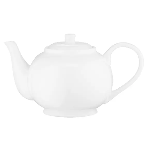 ჩაიდანი Ardesto Tea pot Imola, 850ml, porcelain, white  - Primestore.ge