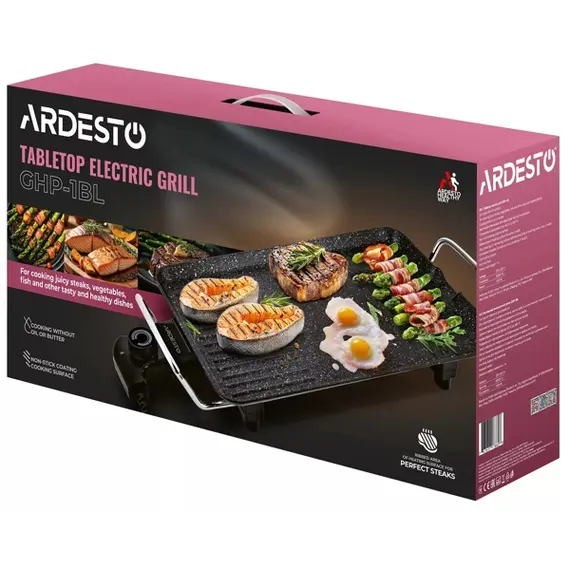 გრილი Ardesto GHP-1BL, 1500W, Grill, Black , 9 image - Primestore.ge