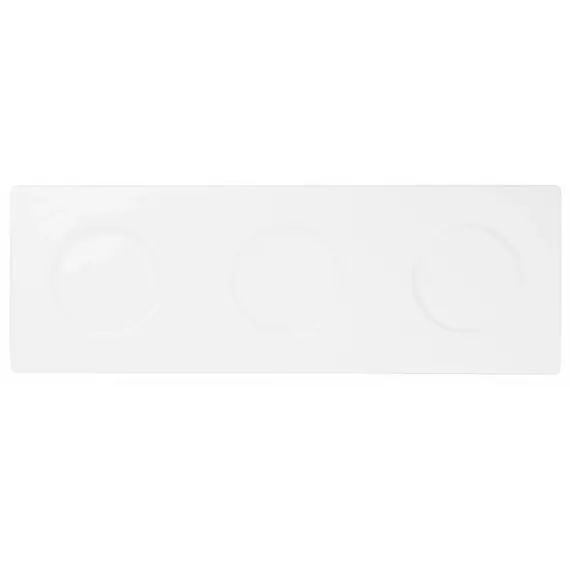 სადგამი თეფში Ardesto Tray, 34х12сm, porcelain, rectangle, white  - Primestore.ge