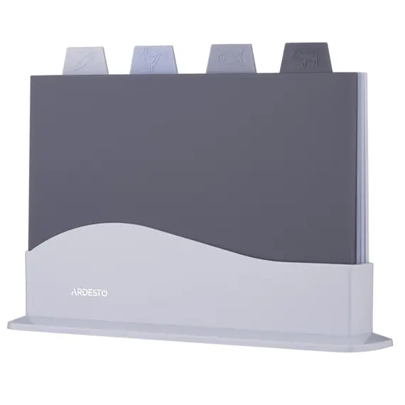 საჭრელი დაფა Ardesto AR1404GB, 4Pcs, Cutting Board Set, Grey , 2 image - Primestore.ge