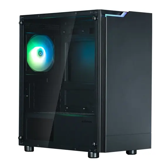 კომპიუტერის ქეისი Zalman PC case T4 Plus without PSU, 2xUSB3.0, 1xUSB2.0, 1x120mm ARGB, VGA 320mm, TG Side Panel, mATX, black , 2 image - Primestore.ge