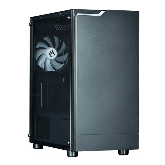 კომპიუტერის ქეისი Zalman PC case T4 Plus without PSU, 2xUSB3.0, 1xUSB2.0, 1x120mm ARGB, VGA 320mm, TG Side Panel, mATX, black , 3 image - Primestore.ge