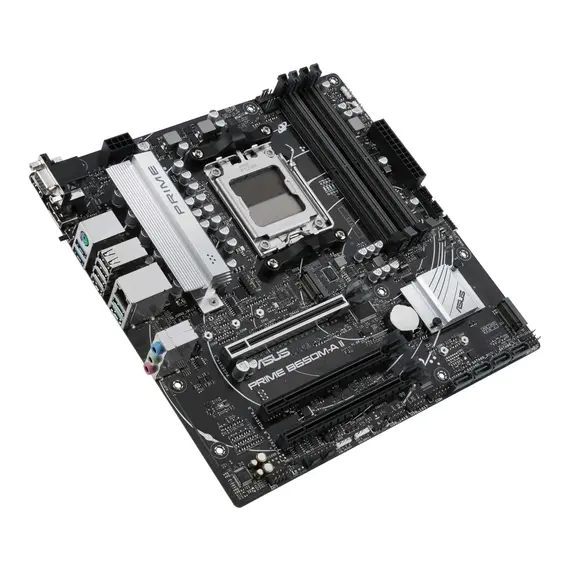 დედა დაფა ASUS Motherboard PRIME B650M-A II-CSM sAM5 B650 4xDDR5 M.2 D-Sub HDMI DP mATX , 3 image - Primestore.ge