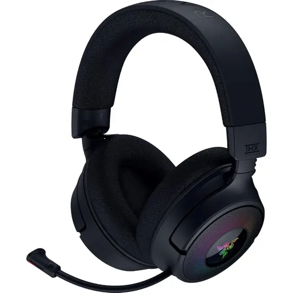 ყურსასმენი Razer Gaming Headset Kraken V4, USB-A/WL/BT, RGB, black  - Primestore.ge