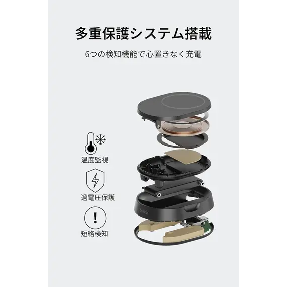 პორტატული დამტენი Belkin Wireless Charger 15W Pad Universal, black , 2 image - Primestore.ge